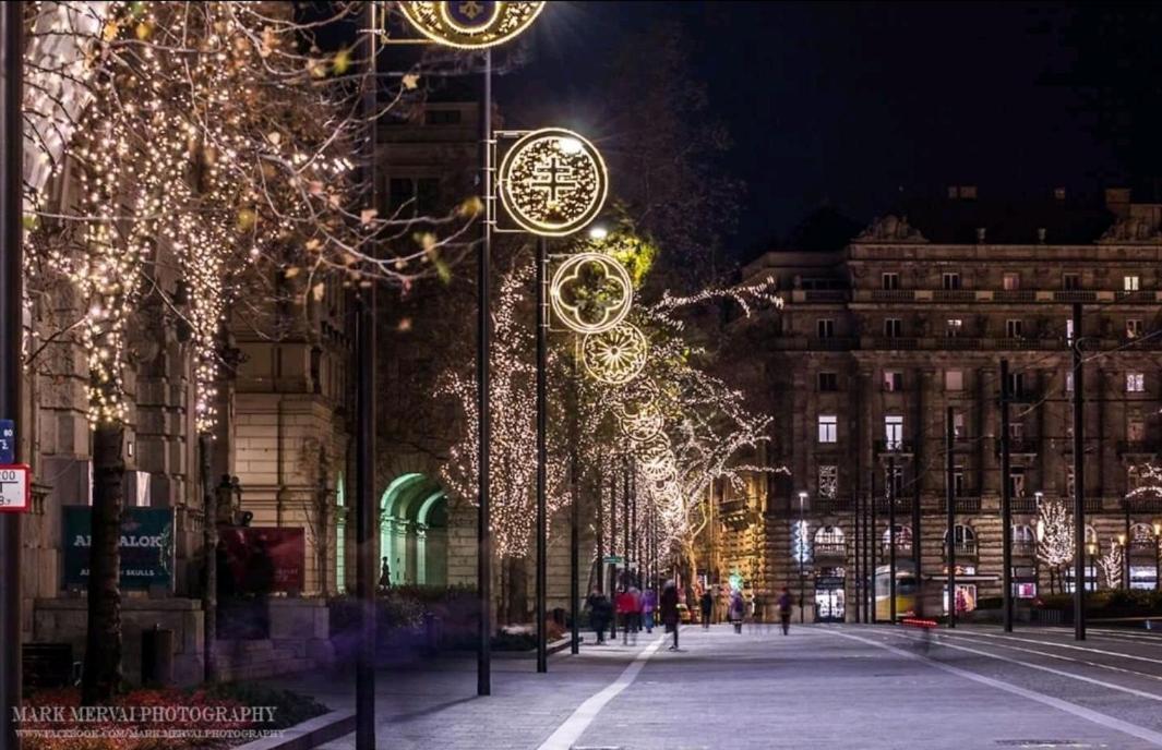 Like Studio City Centrum, Wifi, Terrace Budapest Esterno foto